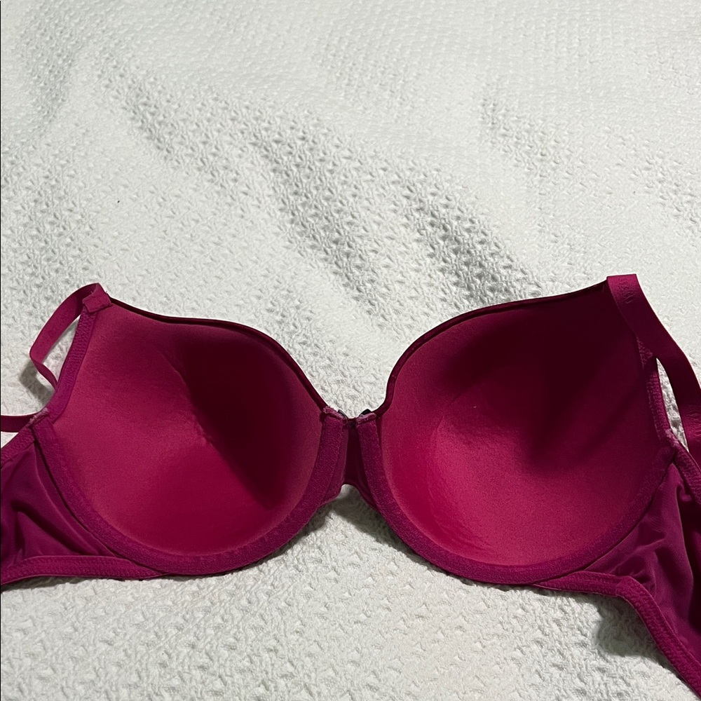 Cacique Fuchsia Look Lace Bra - Picture 10 of 12